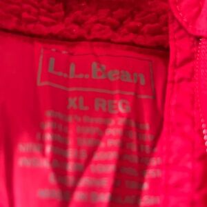 L.L. Bean Vibrant Red Outerwear